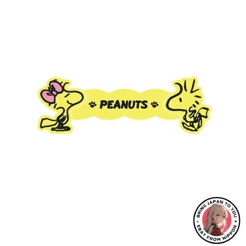 New Sunstar Stationery Snoopy Cable Holder Snap Woodstock &amp Harriet S8350124