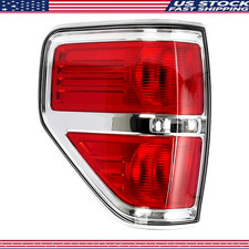 Tail Light Assembly Ford F150 2009 2010 2011 2012 2013 2014 Chrome Trim Left