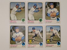 1973 Topps Complete NY Mets Team Set, 47 total (26 plus 21 dupes)