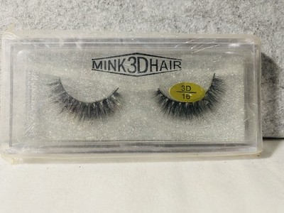 Mink 3D Hair False Eyelashes Black New In Original Packaging 1 Pair