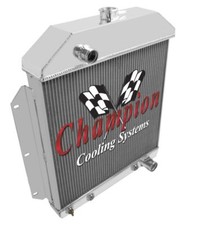 Ar Champion 3 Row Radiator Chevy Configuration For 1949 - 1953 Ford Cars Cc49ch Ar Champion 3 Row Radiator Chevy Configuration For 1949 - 1953 Ford Cars Cc49ch