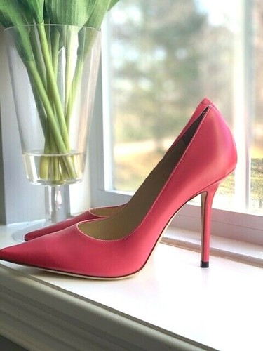 Jimmy Choo Love 100 pink heels 38 new 