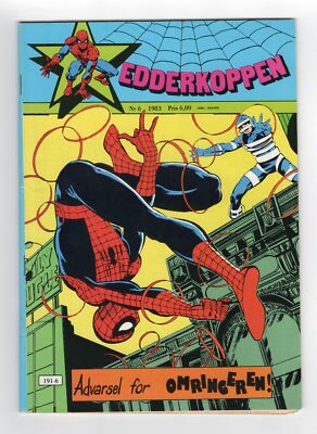1981 MARVEL SPECTACULAR SPIDER-MAN #58 & #59 AMAZING SPIDER-MAN ANNUAL #1 NORWAY