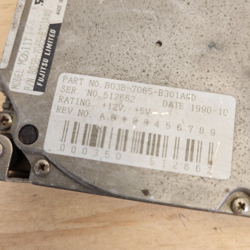 Vintage FUJITSU M2611T 40MB 3.5 Internal Hard Drive USED WORKING - Afbeelding 2 van 6