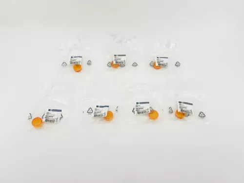 Lot of 7 New Telemecanique ZB2-BW935 Amber Lens Caps, 059747, ZB2BW935