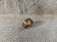 1977 Kennedy Half Dollars size 11  coin ring handmade mixed metals B 