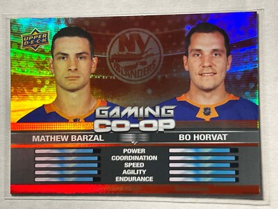 2024-25 Upper Deck Gaming CO-OP #CGO-21 Mathew Barzal & Bo Horvat - NYI
