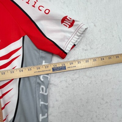 DNA Cycling Jersey Sport Design Italico Men's Size M Red Short