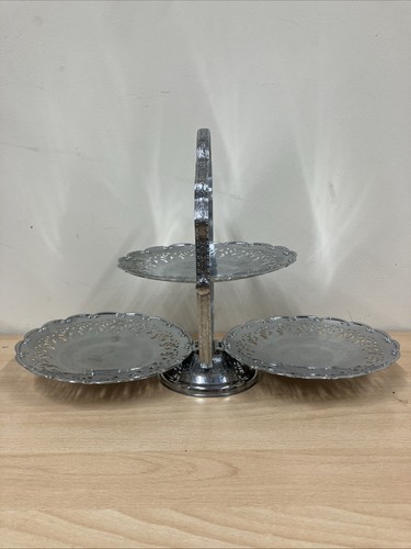 Metall Klappbar Kuchenständer Gebäck Nachmittagstee Kuchenplatte
