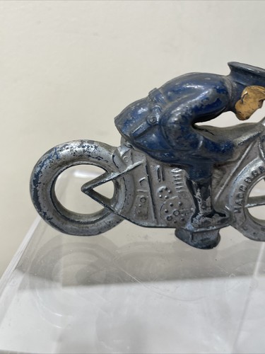 Barclay Manoil Slush Mold Lead TOY MOTORCYCLE Cop Police Original Vintage - Picture 7 of 10