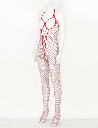 US Women Bodysuit Body Stocking Lingerie Fishnet Babydoll Sleepwear Nightwear - Picture 51 of 62