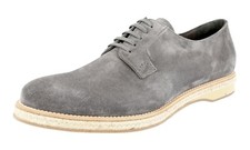 PRADA Suede Leather Espadrilles Sole Shoes - Grey Beige NEW -  US 10.5 EU 43,5
