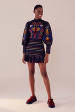 Farm Rio Tropical Tapestry Embroidered Cocktail DressSize S Length: Short