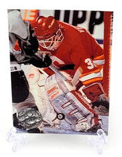 1991 Pro Set Platinum Hockey Mike Vernon Calgary Flames #21 NHL HOF