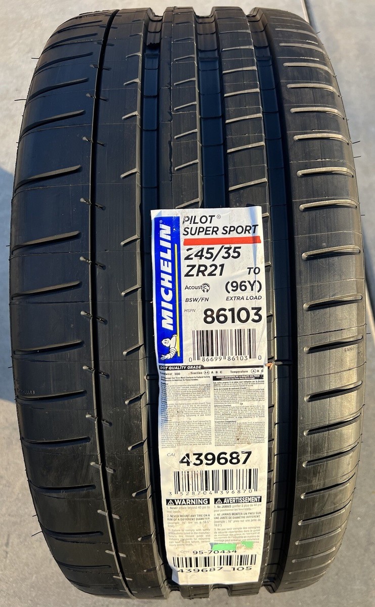 ONE BRAND NEW 245/35ZR21 Michelin Pilot Super Sport T0 TO Tesla