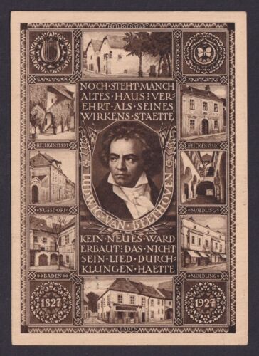 Österreich Ganzsache Beethoven Musik Komponist Wien Postamt Parlament + ZuF - Bild 1 von 1
