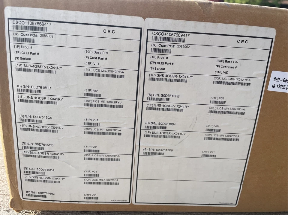 NEW Cisco SNS-3495-K9 Server UCS-C220-M3  Xeon E5-2609 16GB 1x600GB HDD SEALED - Image 3 of 4