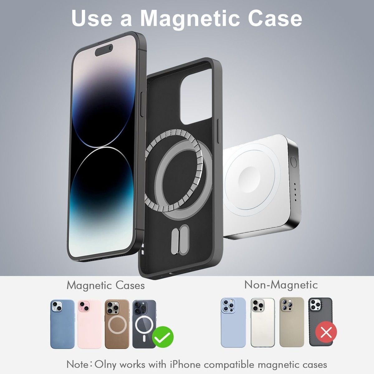 Magnetic Wireless Power Bank Magsafe Battery Pack for iPhone 17 16
