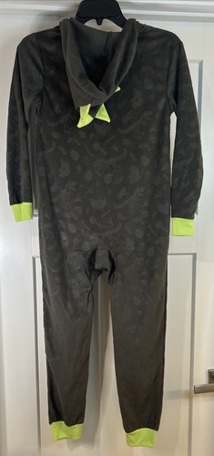 Boys Size M (8) Dinosaur PJS One Piece Dinosaur pajama soft fleece union suit - Picture 9 of 10
