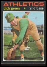 1971 Topps #258 Dick Green Oakland Athletics