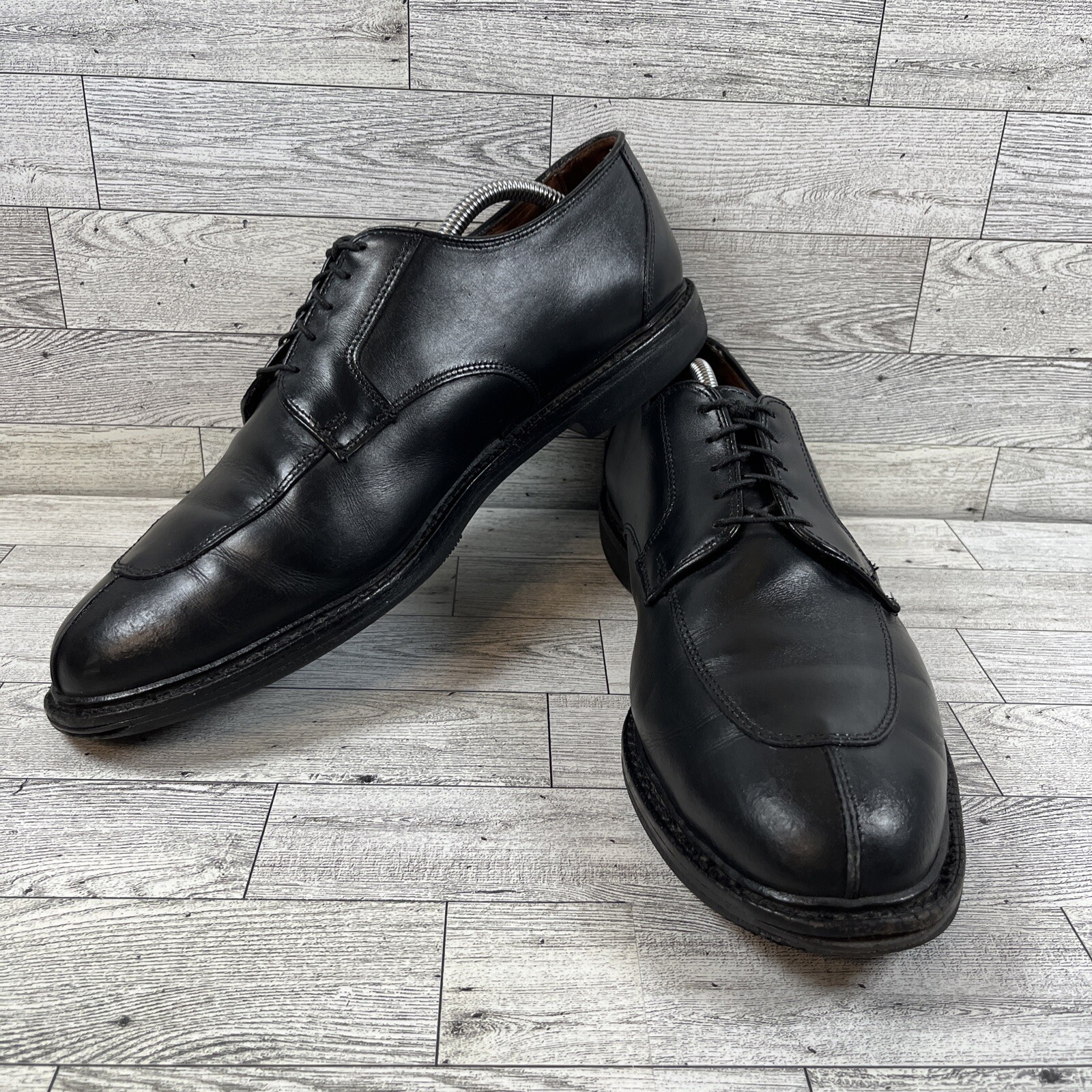 SAOLA Scarpe eleganti derby Allen Edmonds Ashton nere in pelle punta spaccata 1608 uomo taglia 11 5D