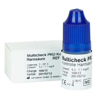 Kontrolllösungen für LIFETOUCH Multicheck PRO Harnsäure Cholesterin Blutzucker