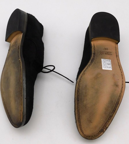 Exotic Hair Vintage Black Giorgio Brato Formal Shoes Size 39 - Picture 7 of 10