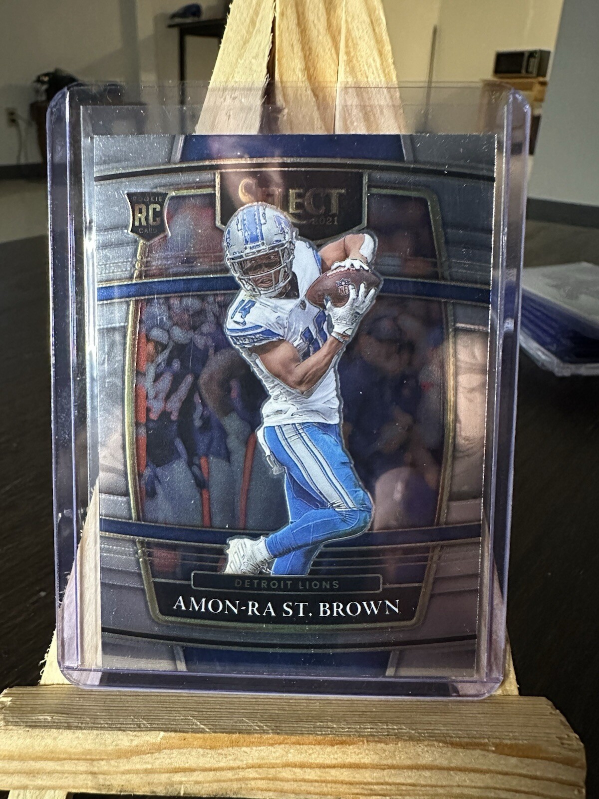 2021 Panini Select - Concourse Silver Prizm #73 Amon-Ra St. Brown (RC)