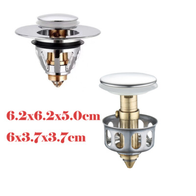 Stainless Steel Bounce Core Push-Type Converter Drain Filter Bathroom Push TD