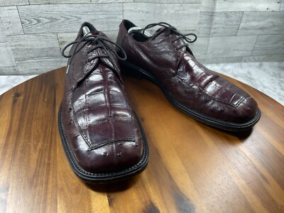 Paolo De Marco Oxford Derby Men 11.5M Shoes Red Leather 