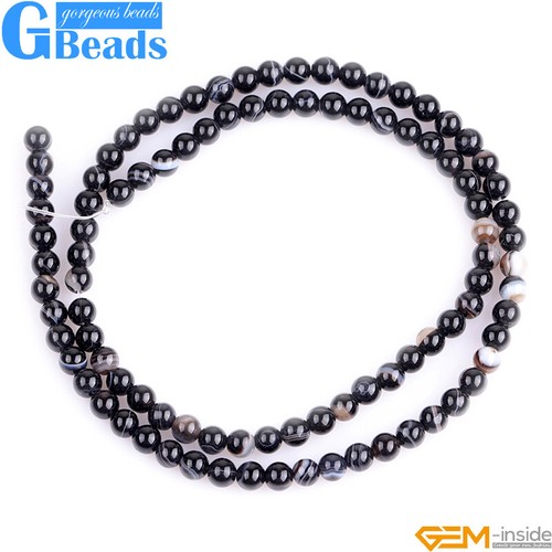 Round Agate Beads for Jewelry Making Loose Beads Wholesale 15'' Natural Stone - Picture 82 of 124