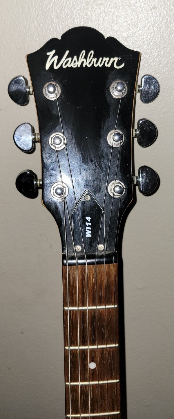 WASHBURN WI14 Electric Guitar With Black Finish Double Humbucker eBay