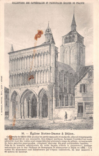 R288936 Collections des Cathedrales et Principales de France. 36. Eglise Notre D - Afbeelding 1 van 2