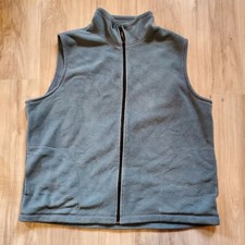 Vintage LL Bean Vest Mens Extra Large Blue Fleece Outdoors Full Zip Made In USA