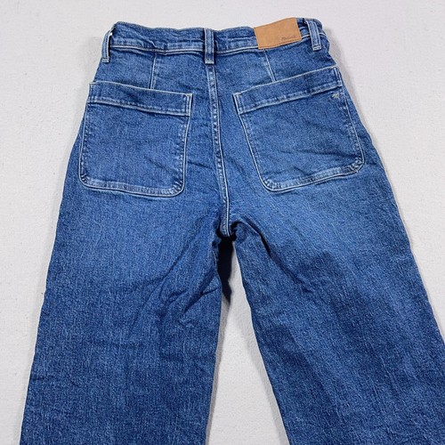Madewell Jeans Women’s 26 The Perfect Vintage Wide Leg High Rise Exposed Buttons - Picture 9 of 11