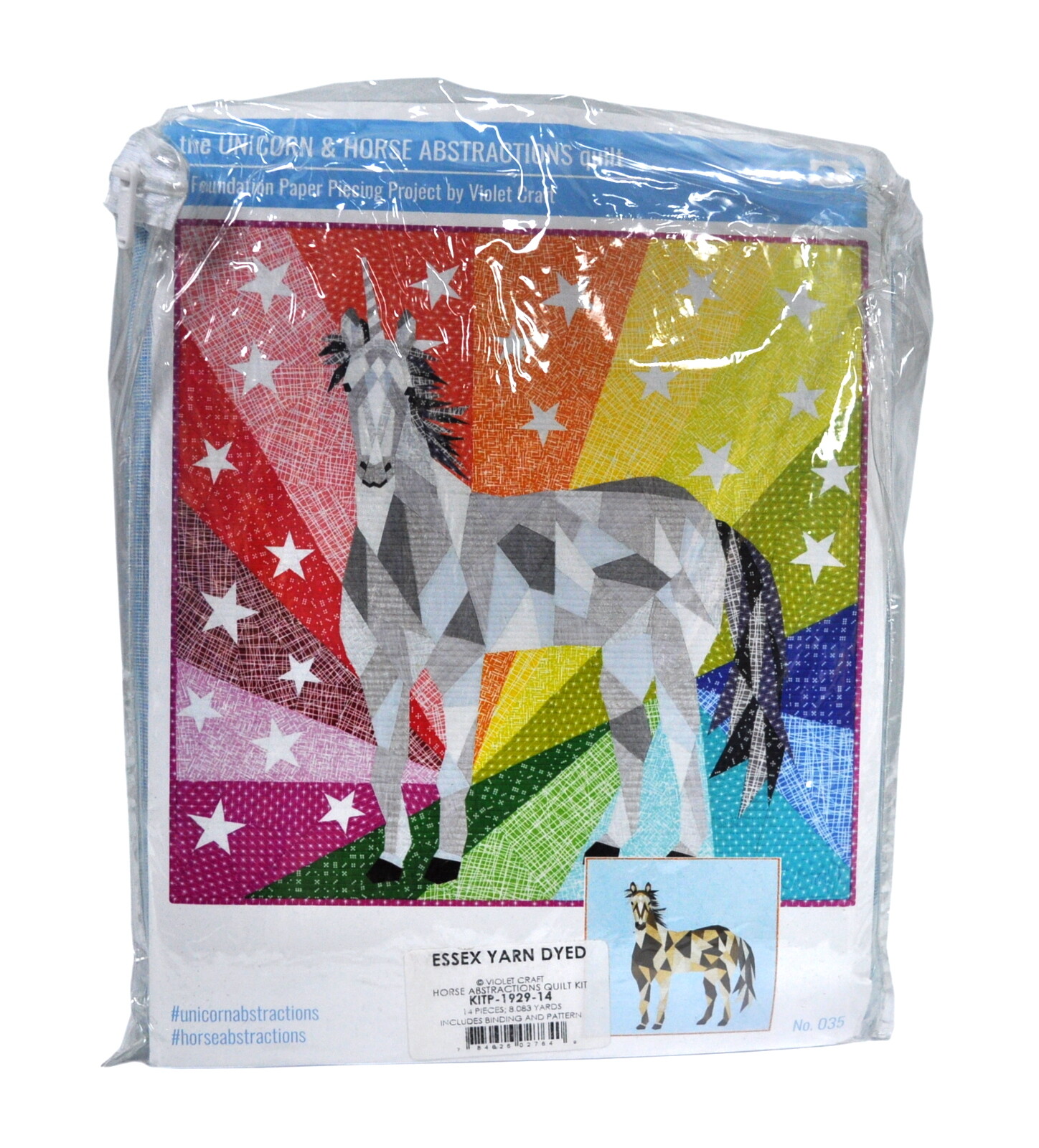 The Unicorn and Horse Abstractions Quilt Kit 60in x 60in eBay
