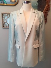 Beautiful Sz M NWT Cameo Light Blue Blazer Party Cocktail Mixed Material Jacket
