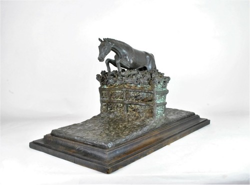 Piga, Steeple-chase, Bronze Signé, XXème Siècle - Picture 10 of 12