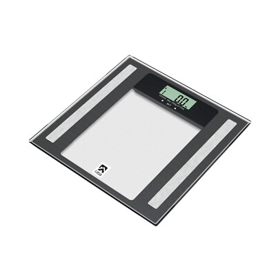 Casa - Diagnoseglas Badezimmerwaage - schwarz