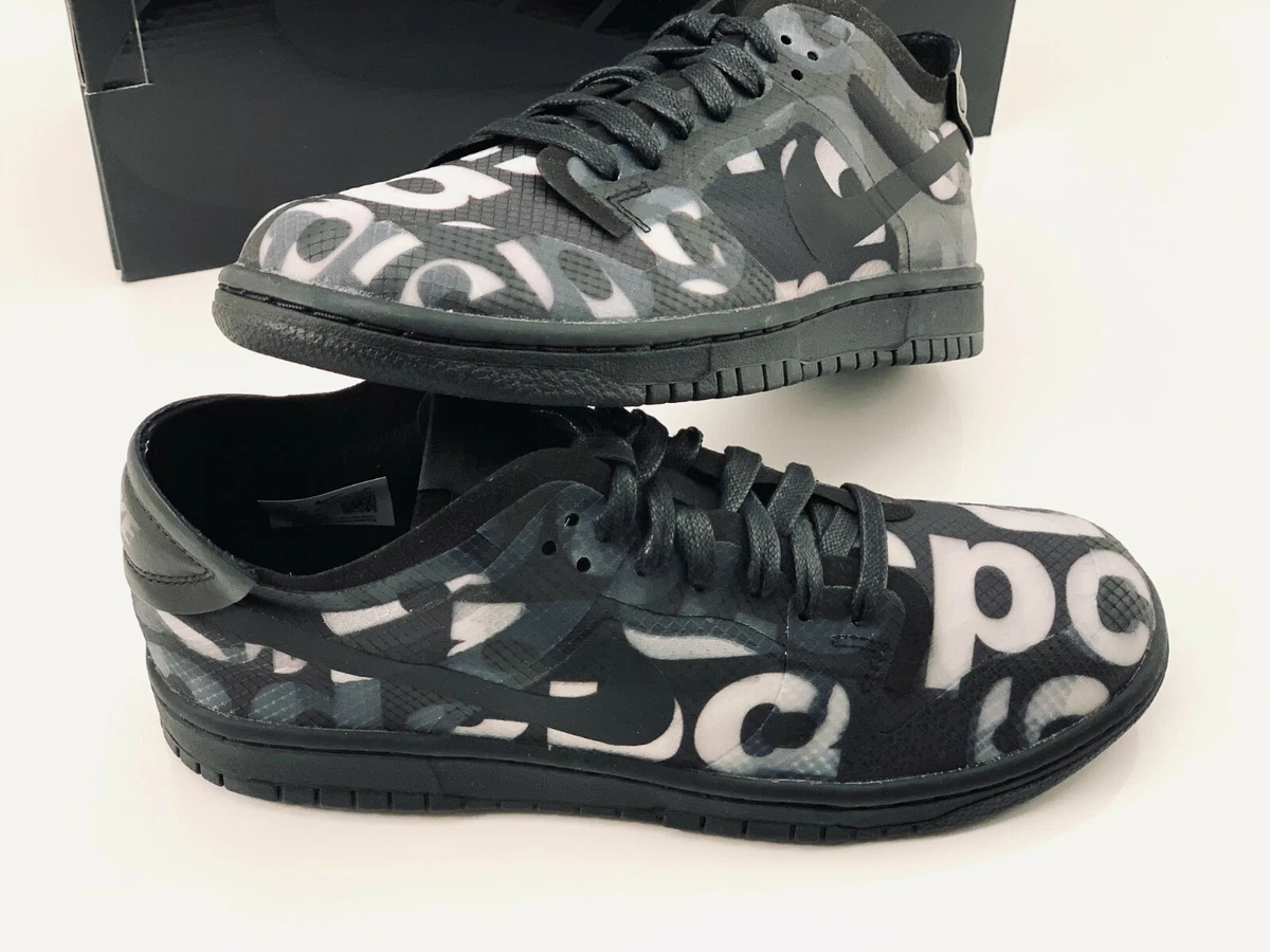 Nike Dunk Low Comme des Garcons Print (W) Size 10.5W DEADSTOCK IN