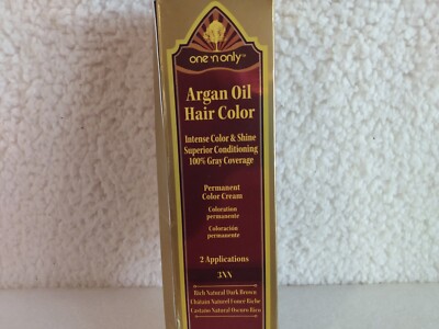 One 'N Only Argan Oil Hair Color 3NN Rich Natural Dark Brown Permanent Color