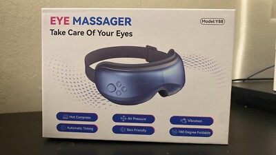 Eye Massager-Y88:Entire Body Start Relax,SkinFriendly,Hot Compress,Timer