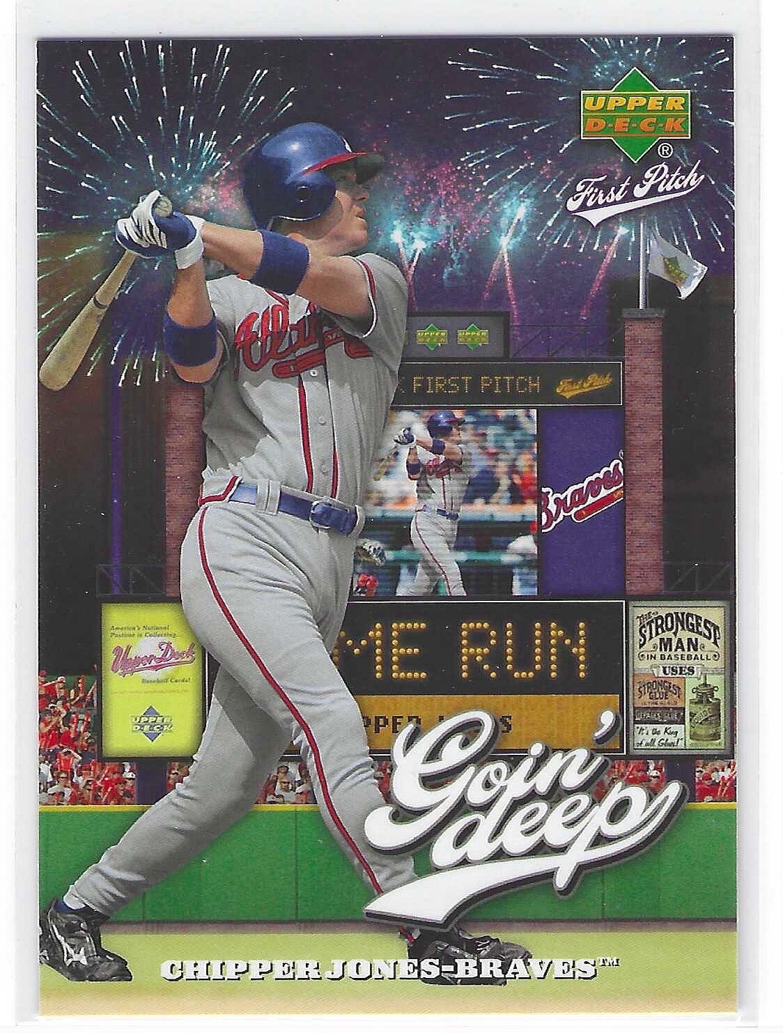 Chipper Jones 2006 Upper Deck First Pitch Goin Deep Card# GD-11