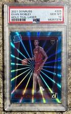 2021 Evan Mobley Donruss Rated Rookie Holo Teal Laser PSA 10 GEM