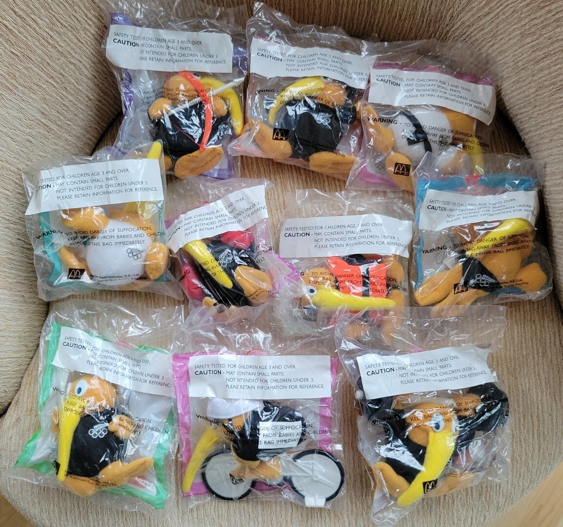 2000 Goldie Olympics New Zealand McDonalds Plush Kiwi Bird