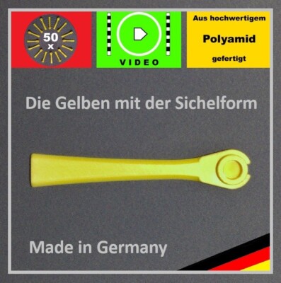 50x Ersatz  Messer Klingen für Gardena Rasentrimmer Comfort Cut Li 18/23 R