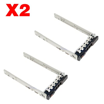 2 Stück 2.5" Hotswap SAS SATA Tray Caddy Für Dell PowerEdge R430 R730 R930 T630