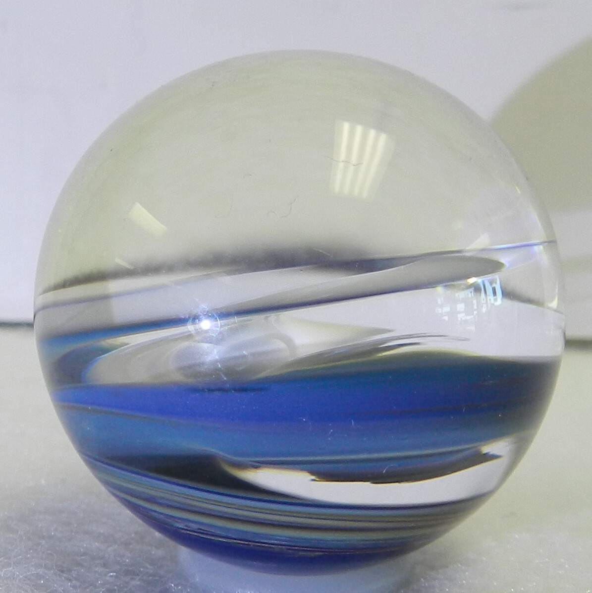 18259m Nice Handmade Contemporary Swirl Marble 1.29 Inches