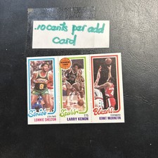 Lonnie Shelton Larry Kenon Kermit Washington 1980 81 Topps Card Cb52c-2