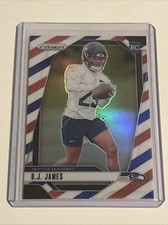2024 Panini Prizm #322 D.J. James RC Red White and Blue Seattle Seahawks